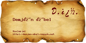 Demjén Ábel névjegykártya