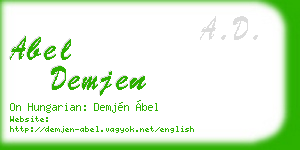 abel demjen business card